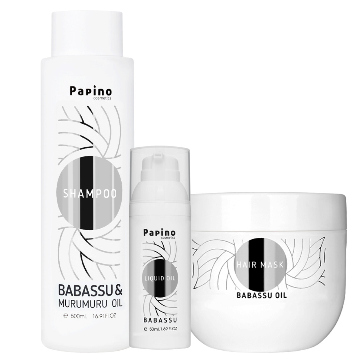 Реконструиращ комплект с масло от бабасу и мурумуру Papino Cosmetics ...