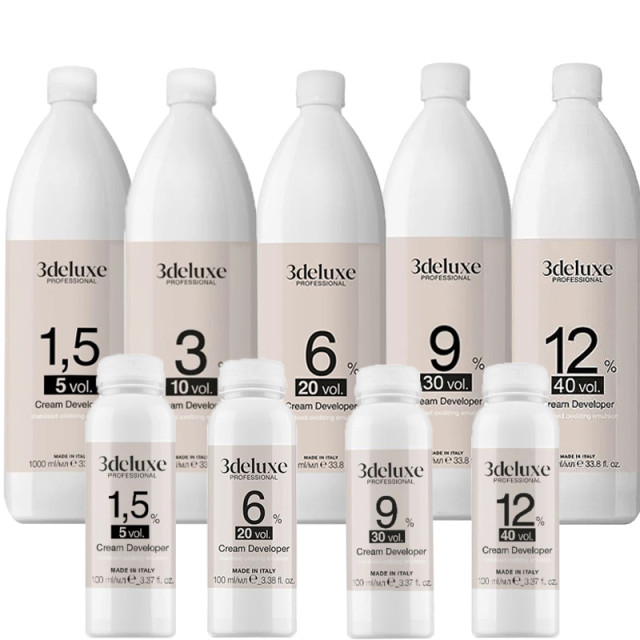 Оксидант 3Deluxe Cream Developer 100ml и 1000ml