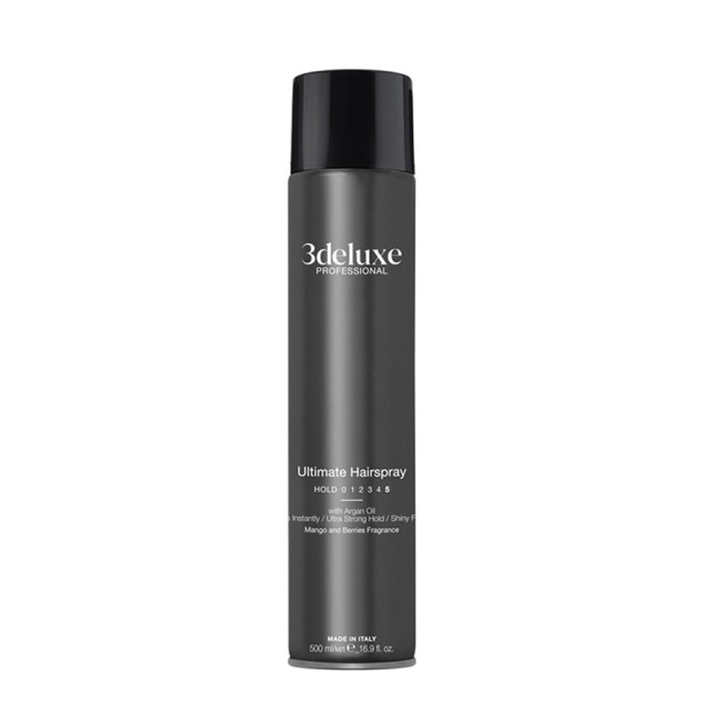 Лак за коса с изключително силна фиксация 3DeLuXe Ultimate Hairspray 500ml