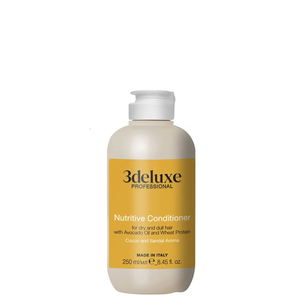 Подхранващ балсам за суха и третирана коса 3Deluxe Nutritive Conditioner 250ml Подхранващ балсам за суха и третирана коса 3Deluxe Nutritive Conditioner 250ml
