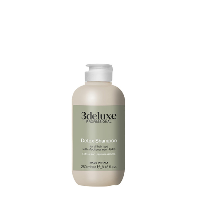 Дълбоко почистващ детокс шампоан за всеки тип коса 3DeLuXe Рrofessional Detox Shampoo 250ml Дълбоко почистващ детокс шампоан за всеки тип коса 3DeLuXe Рrofessional Detox Shampoo 250ml