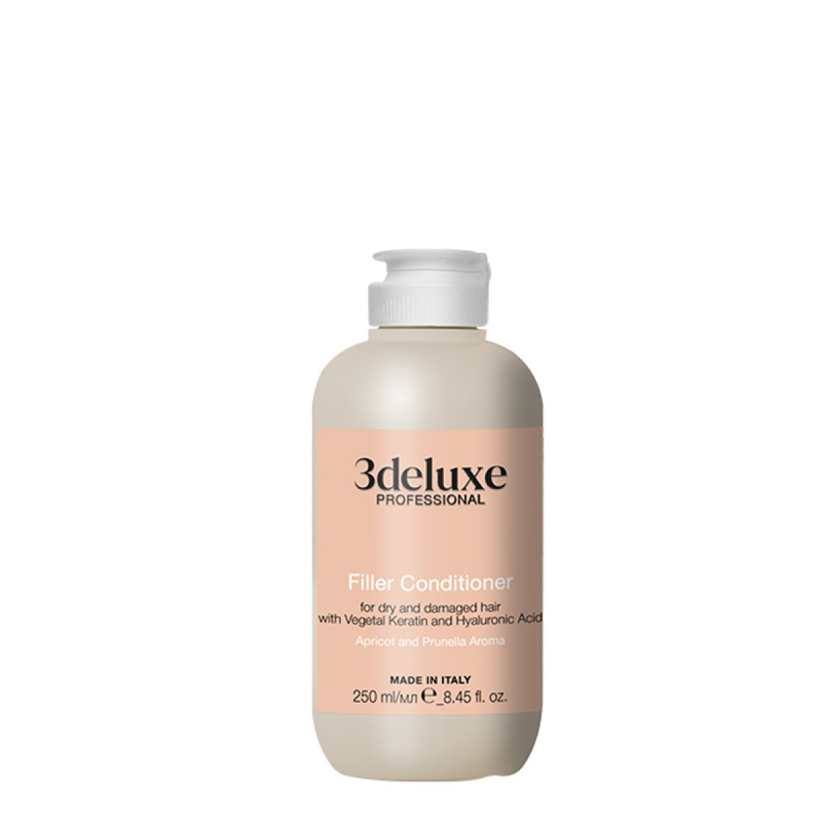 Уплътняващ балсам с кератин и хиалуронова киселина 3Deluxe Рrofessional Filler Conditioner 250ml Уплътняващ балсам с кератин и хиалуронова киселина 3Deluxe Рrofessional Filler Conditioner 250ml