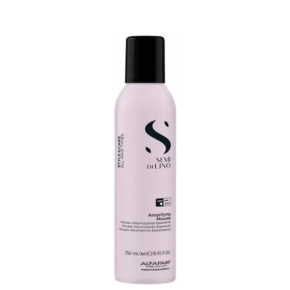 Пяна за обем с лека фиксация ALFAPARF Semi di Lino Amplifying Mousse 250ml