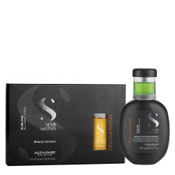 Комплект за интензивно възстановяване ALFAPARF SEMI DI LINO SUBLIME CELLULA MADRE RESTRUCTURING MULTIPLIER 150ml + BEAUTY GENESIS 12x13ml