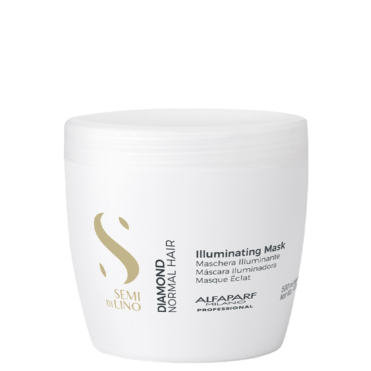 Маска за диамантен блясък ALFAPARF SEMI DI LINO DIAMOND ILLUMINATING MASK 500ml