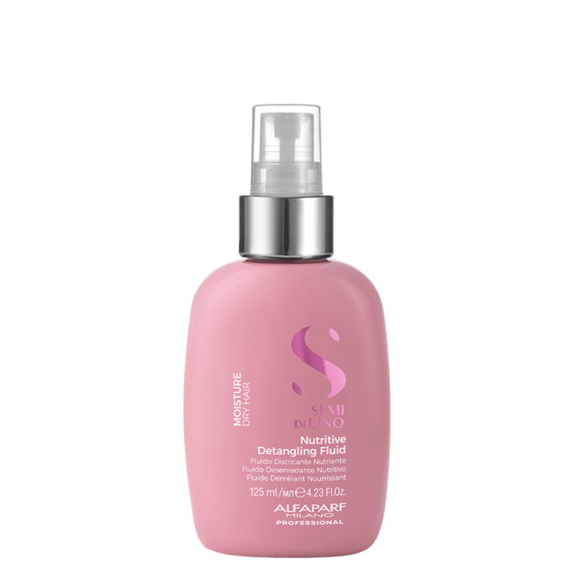 Подхранващ флуид за суха коса и заплетени краища ALFAPARF SEMI DI LINO MOISTURE DETANGLING FLUID 125ml