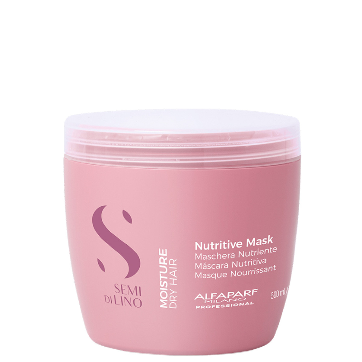 Подхранваща маска за суха и изтощена коса ALFAPARF SEMI DI LINO MOISTURE NUTRITIVE MASK 500ml 