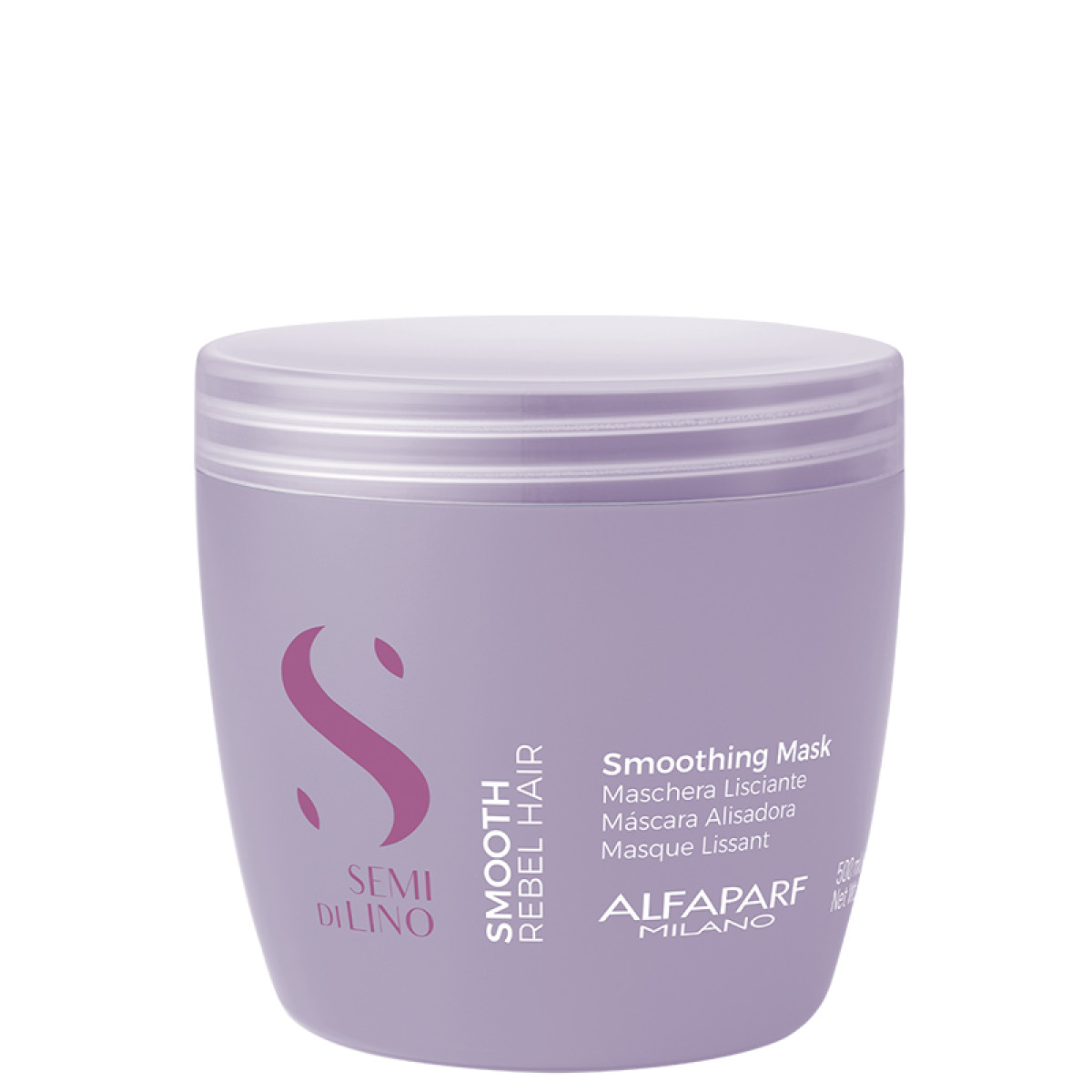 Заглаждаща маска за цъфтяща и непокорна коса Alfaparf Semi di Lino Smooth Mask 500ml