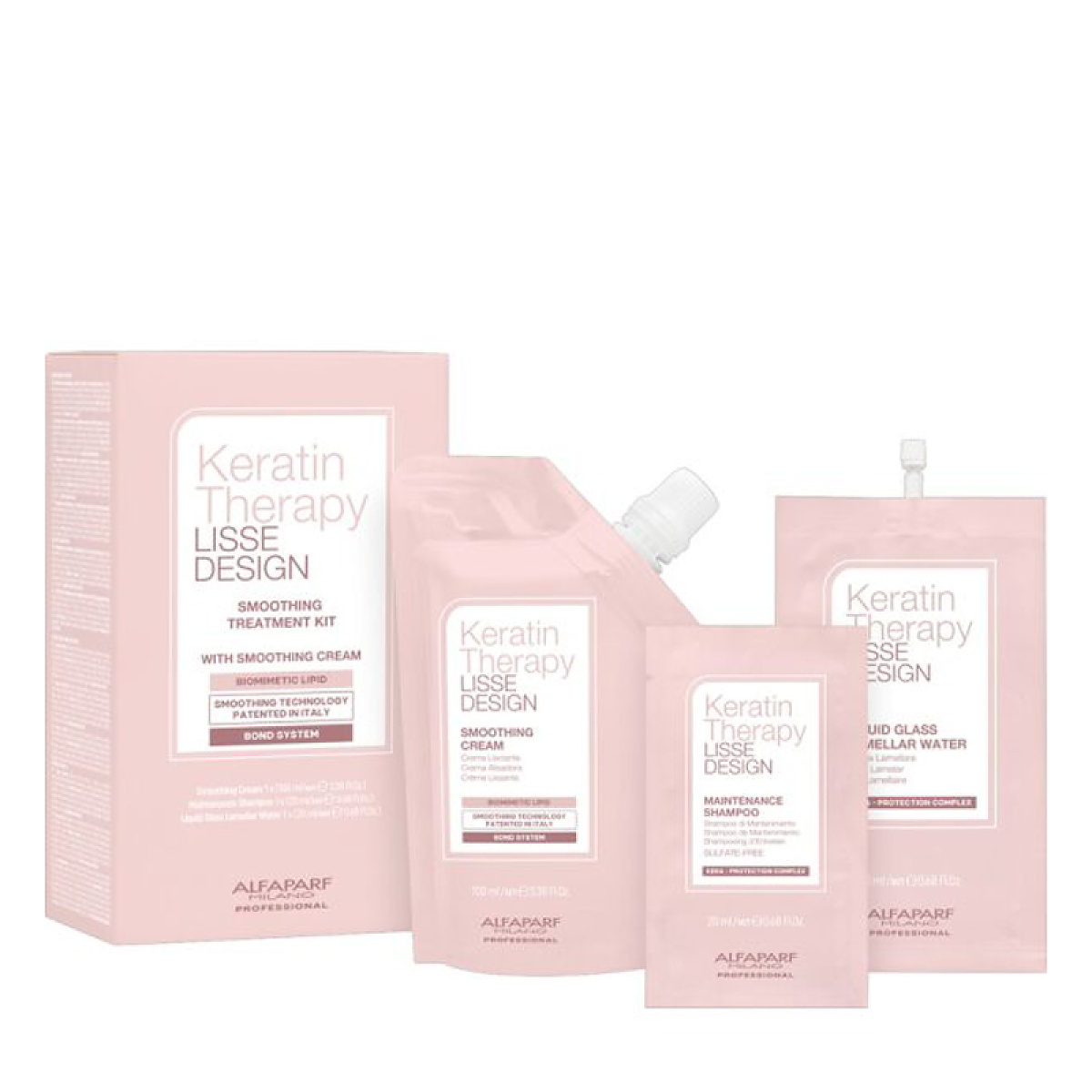 Комплект за кератиново изправяне на косата ALFAPARF LISSE DESIGN KERATIN THERAPY SMOOTHING TREATMENT KIT Комплект за кератиново изправяне на косата ALFAPARF LISSE DESIGN KERATIN THERAPY SMOOTHING TREATMENT KIT