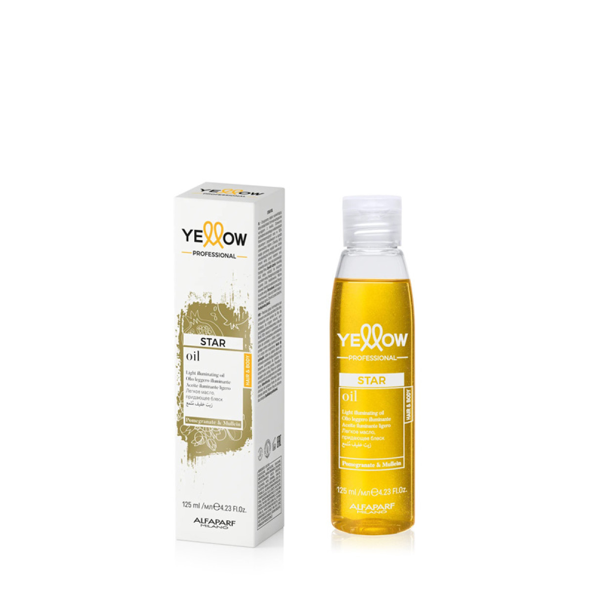 Озаряващо масло за интензивен блясък Alfaparf Yellow Star Oil 125ml