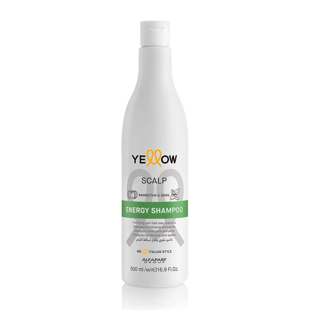 Енергизиращ укрепващ шампоан против косопад Yellow Scalp Energy Shampoo 500ml