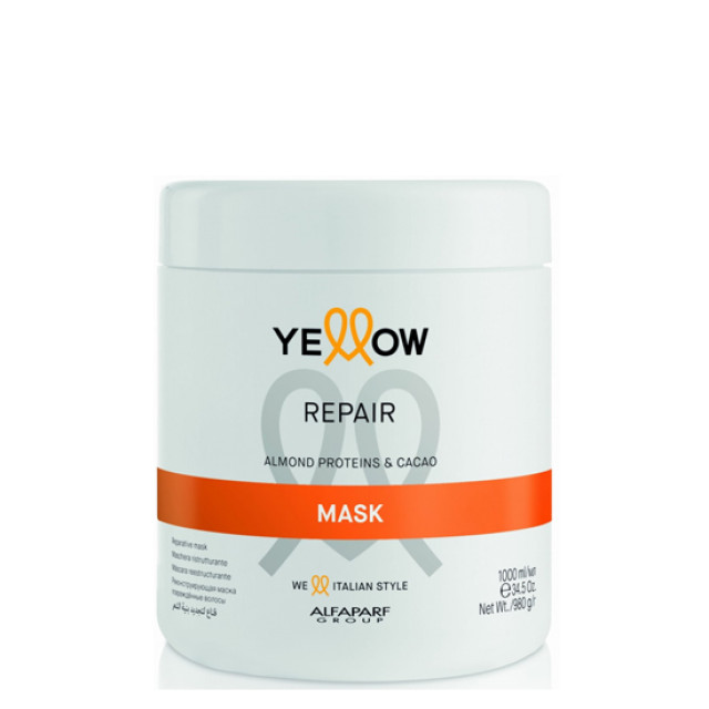 Възстановяваща маска за увредена и изтощена коса Yellow Repair Mask  1000ml
