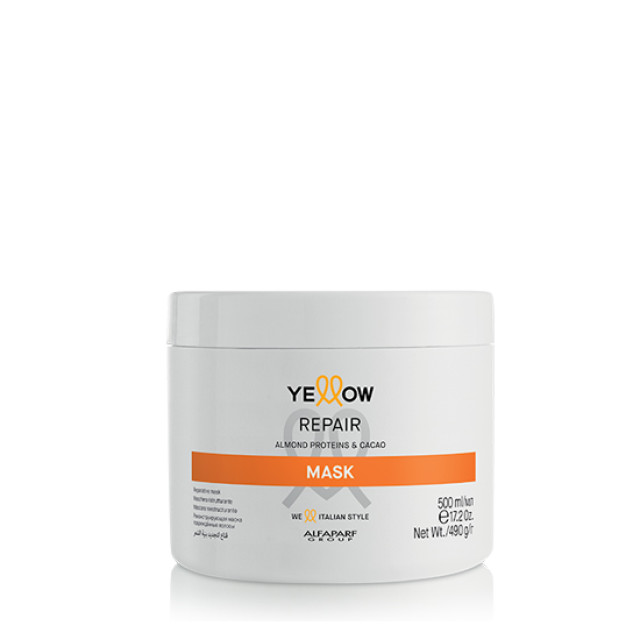 Възстановяваща маска за увредена и изтощена коса Yellow Repair Mask  500ml