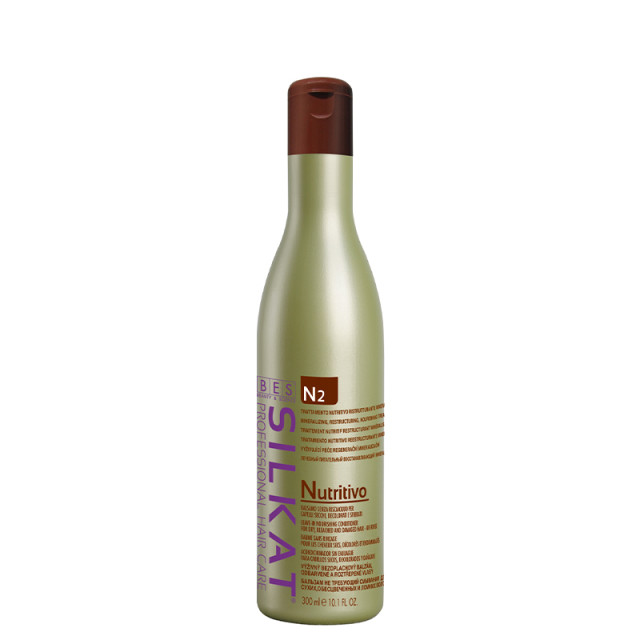 Хидратиращ балсам за суха и изтощена коса BES Silkat Nutritivo Conditioner N2 300ml