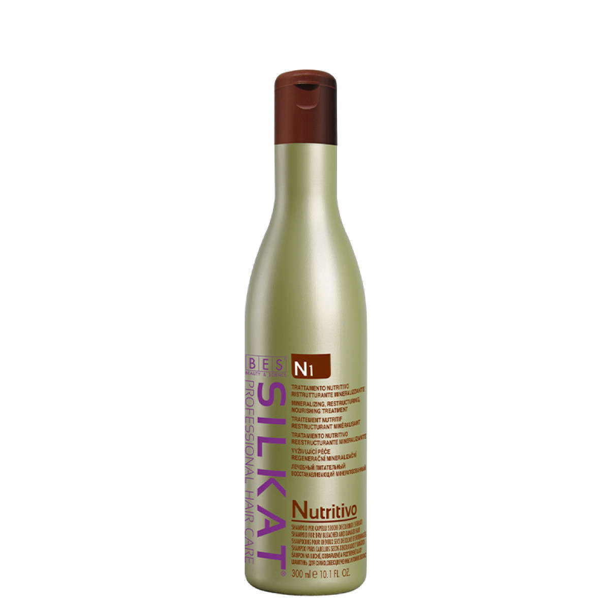 Подхранващ шампоан за суха и увредени коси BES Silkat Nutritivo Shampoo N1 300ml