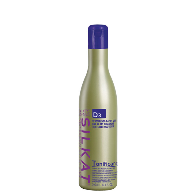 Тонизиращ шампоан за суха и увредена коса BES Silkat Tonificante Shampoo D3 300ml