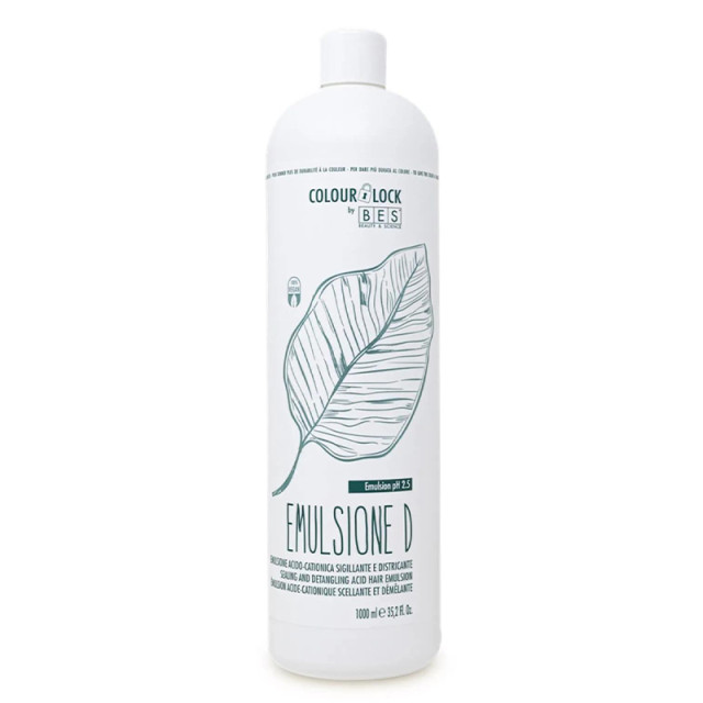 Запечатваща балсамова емулсия за боядисана и третирана коса BES Colour Lock Emulsione D 1000ml