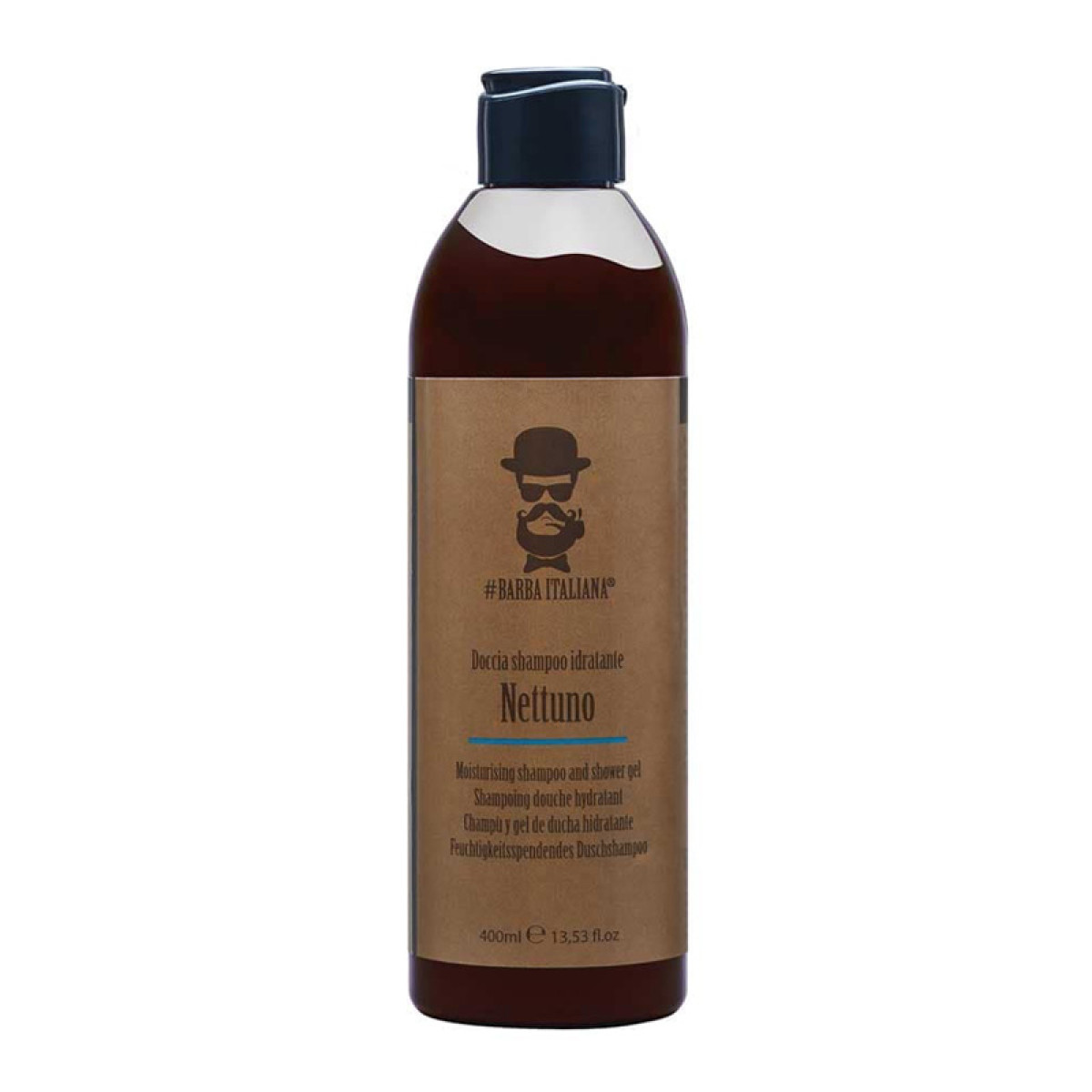Хидратиращ шампоан за коса и тяло Barba Italiana Nettuno Shampoo And Shower Gel 400ml