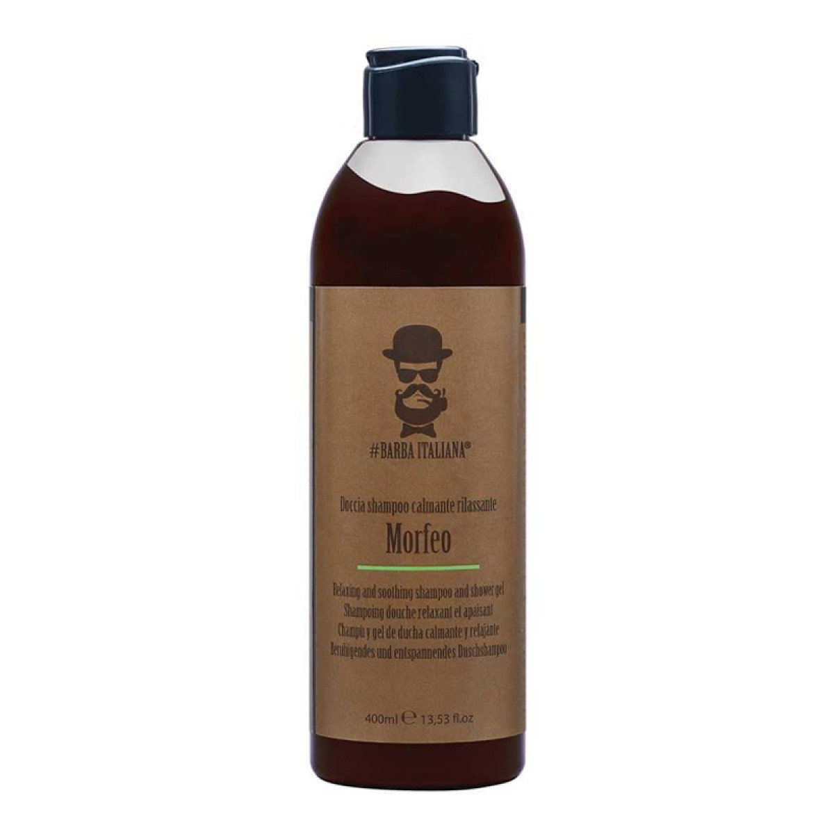 Успокояващ шампоан за чувствителна кожа Barba Italiana Morfeo Shampoo And Shower Gel 400ml