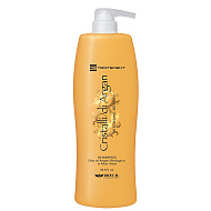 Подхранващ шампоан с арганово масло и алое вера Brelil Cristalli Di Argan Intensive Beauthy Shampoo 1000ml