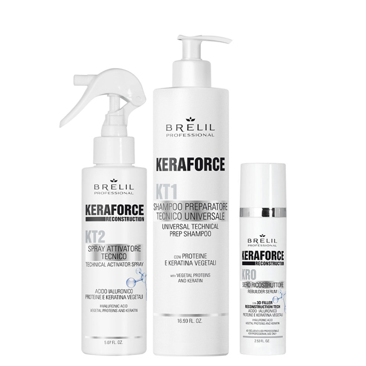 Терапия за дълбоко възстановяване Brelil Keraforce 500/150/75ml Терапия за дълбоко възстановяване Brelil Keraforce 500/150/75ml