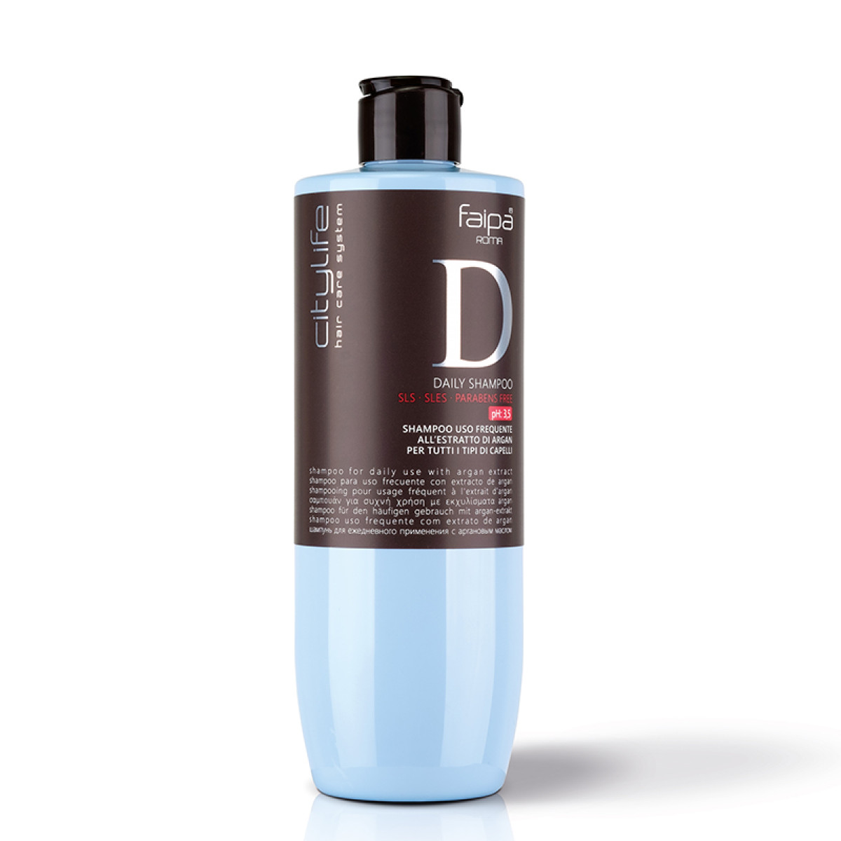 Шампоан за ежедневна употреба с екстракт от арган за всеки тип коса Faipa Citylife Daily Shampoo 400ml