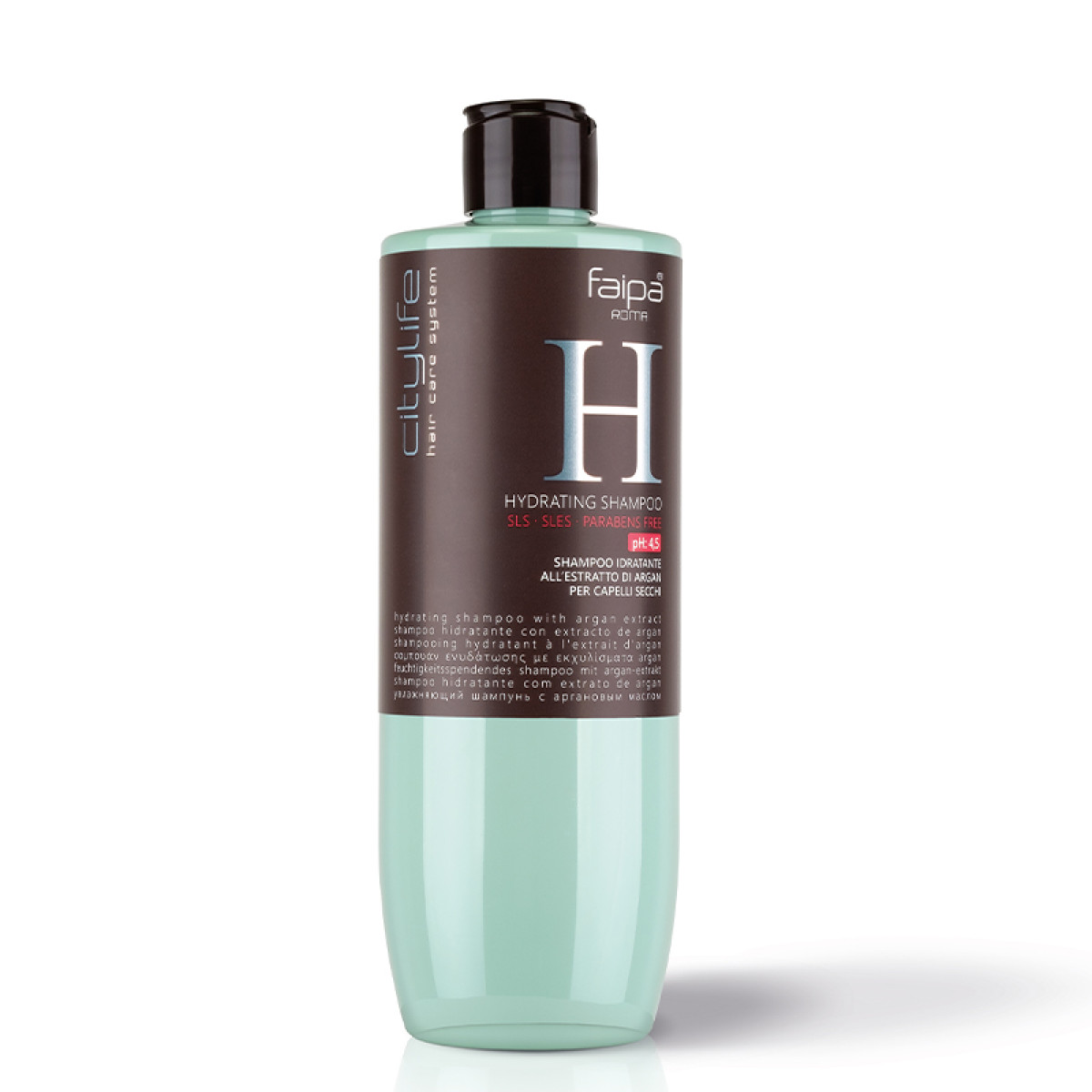 Хидратиращ шампоан с арган за суха и третирана коса Faipa Citylife Hydrating Shampoo 400ml