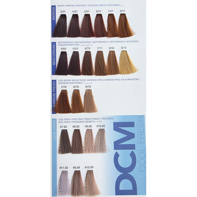Професионална боя за коса с ниско съдържание на амоняк DCM Crema Colorante 100ml Професионална боя за коса с ниско съдържание на амоняк DCM Crema Colorante 100ml
