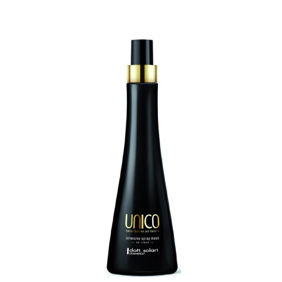 Интензивна спрей-маска с хайвер и кератин Dott. Solari Cosmetics Unico Black Edition Spray-Mask 200ml Интензивна спрей-маска с хайвер и кератин Dott. Solari Cosmetics Unico Black Edition Spray-Mask 200ml