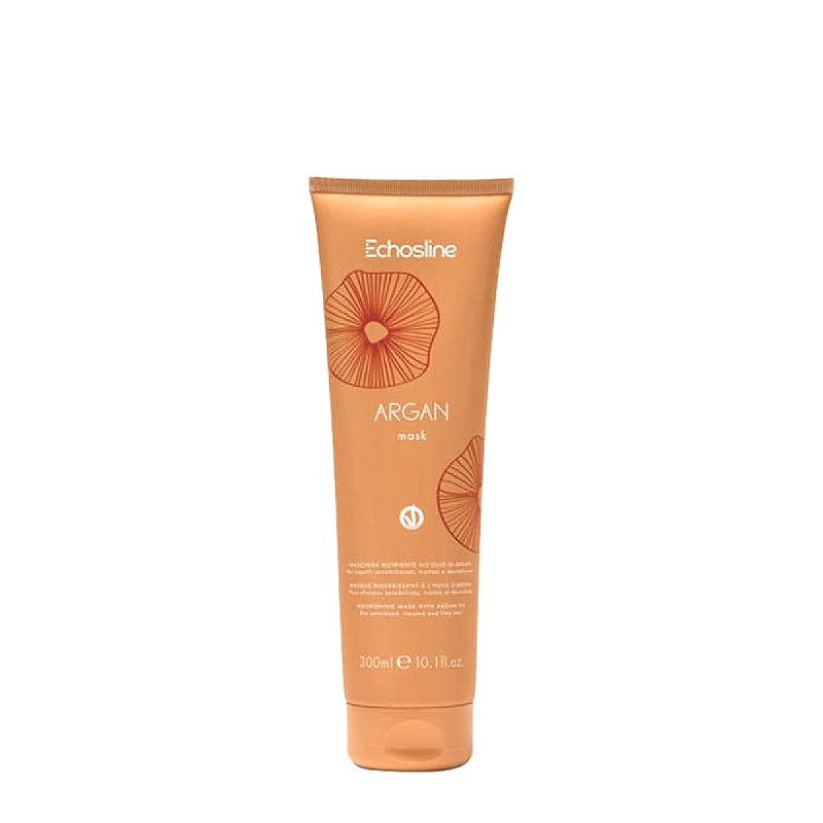 Подхранваща маска с масла от арган и ленено семе ECHOSLINE Argan Mask 300ml