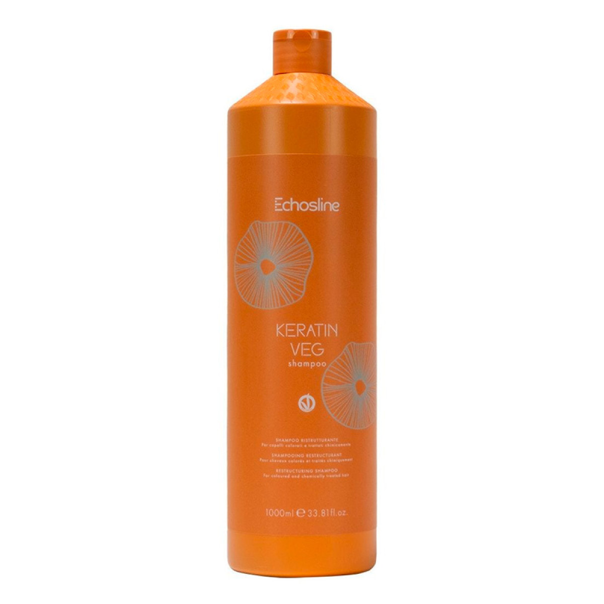 Реконструиращ шампоан с растителен кератин ECHOSLINE Keratin Veg Shampoo 1000ml