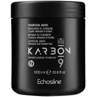 Подхранваща веган маска с органичен въглен ECHOSLINE KARBON 9 Mask 1000ml