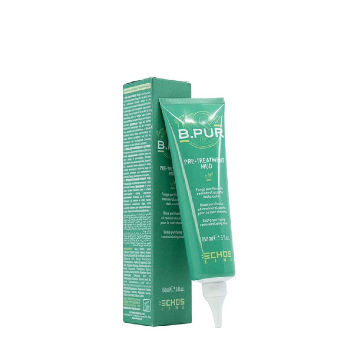 Почистваща реминерализираща глина с алое и жожоба ECHOSLINE B.PUR Pre-Treatment Mud 150ml