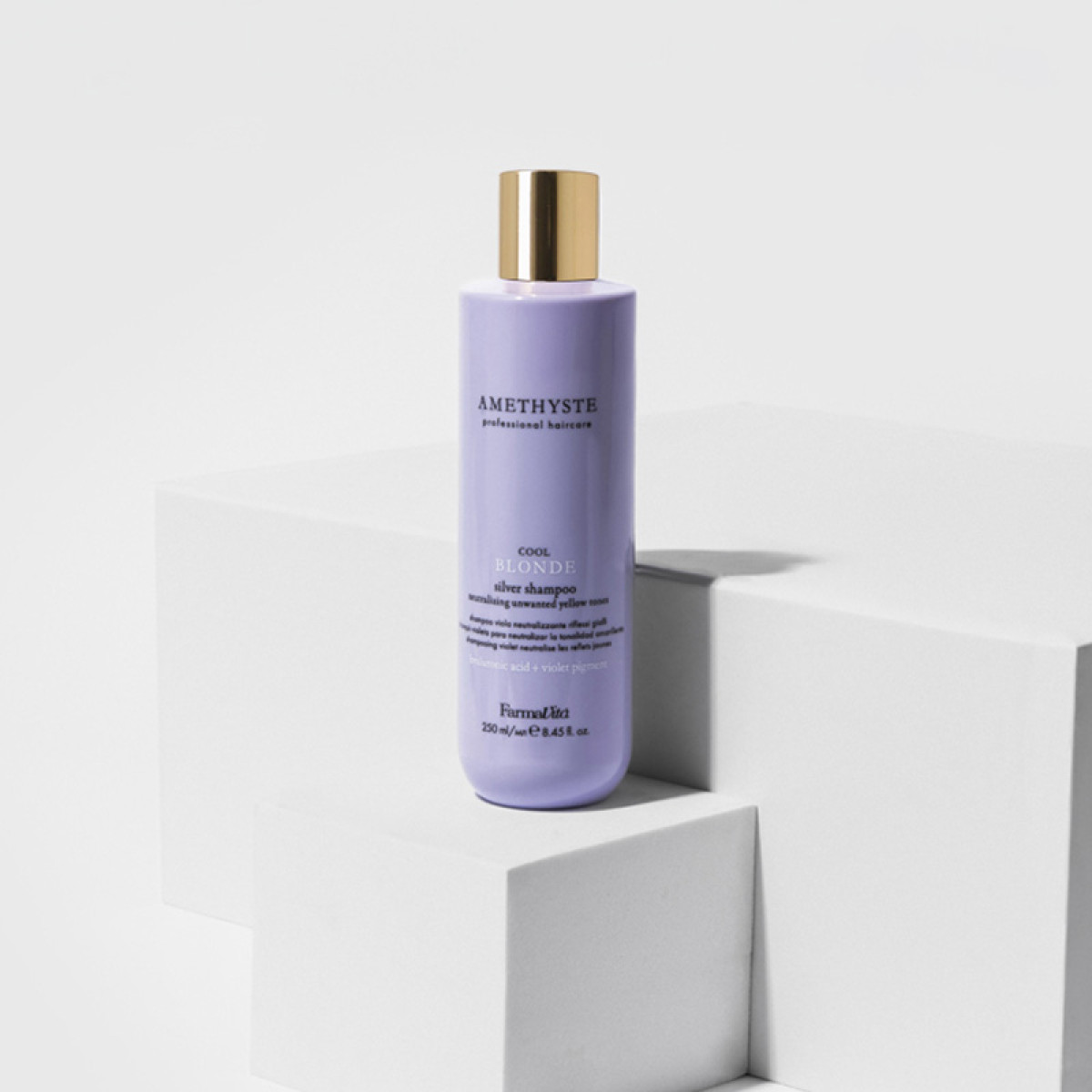 Шампоан срещу жълти оттенъци Farmavita Amethyste Blonde Cool Blonde Silver Shampoo 250 ml