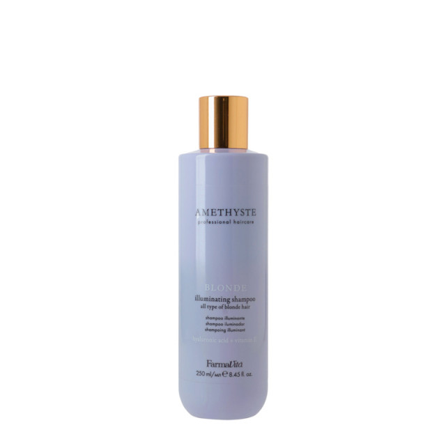 Озаряващ шампоан с хиалуронова киселина за руса коса Farmavita Amethyste Blonde Illuminating Shampoo 250ml Озаряващ шампоан с хиалуронова киселина за руса коса Farmavita Amethyste Blonde Illuminating Shampoo 250ml