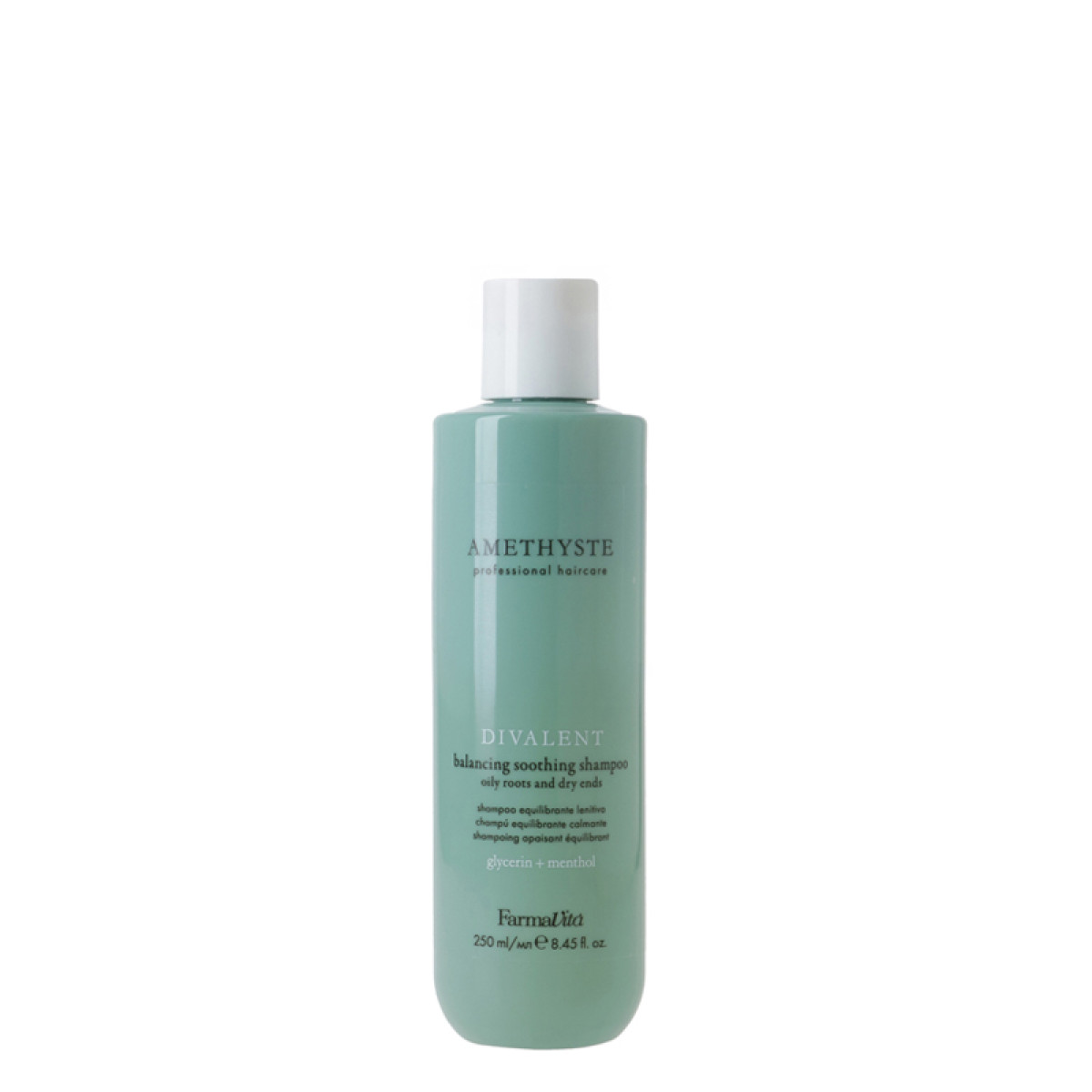 Балансиращ шампоан за мазен скалп и сухи краища Farmavita Amethyste Divalent Balancing Soothing Shampoo 250ml Балансиращ шампоан за мазен скалп и сухи краища Farmavita Amethyste Divalent Balancing Soothing Shampoo 250ml