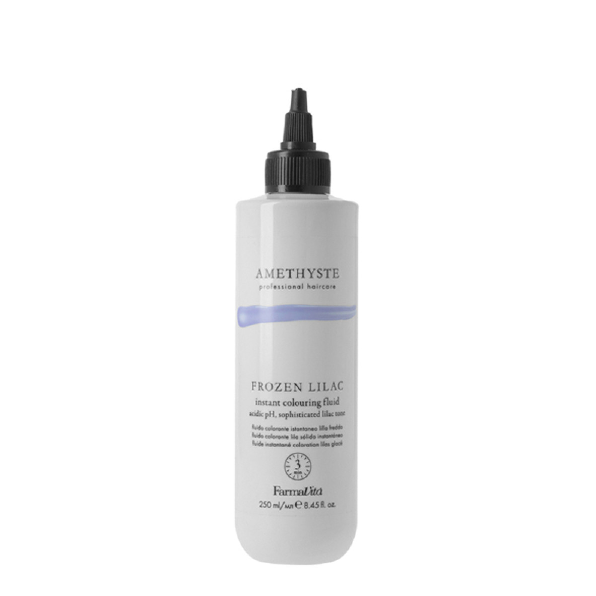 Оцветяващ флуид с ледено лилав оттенък Farmavita Amethyste Instant Color Fluid Lilac Frozen 250ml