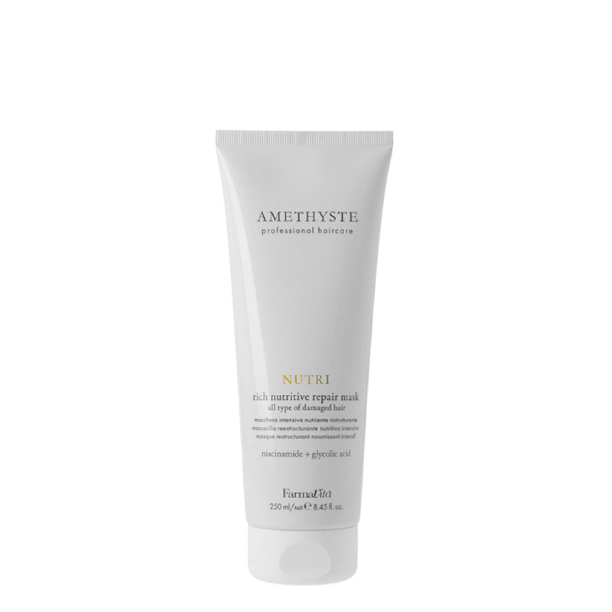 Възстановяваща маска за увредена и изтощена коса Farmavita Amethyste Nutri Rich Nutritive Repair Mask 250ml Възстановяваща маска за увредена и изтощена коса Farmavita Amethyste Nutri Rich Nutritive Repair Mask 250ml