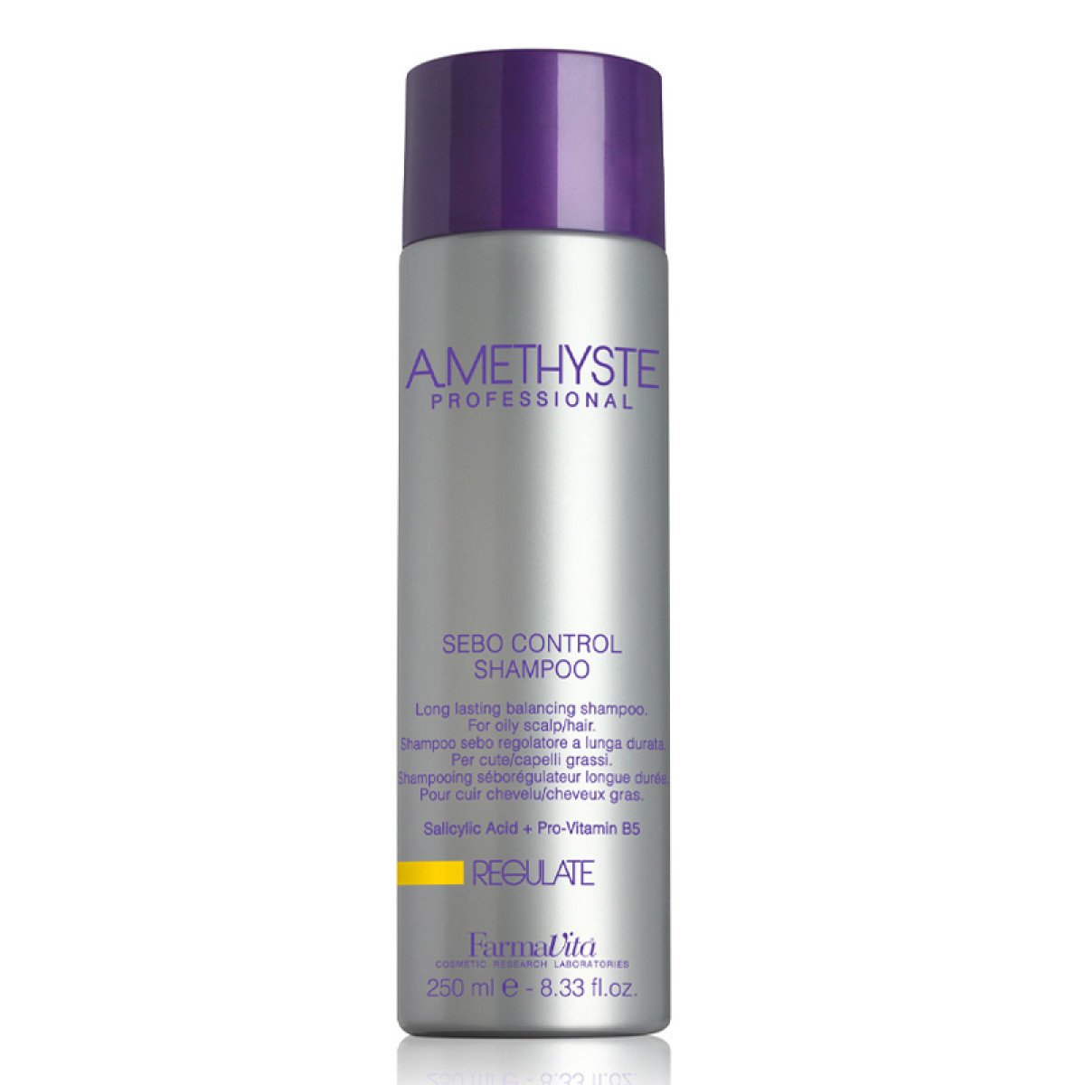 Себобалансиращ шампоан за мазен скалп Farmavita Amethyste Regulate Sebo Control Shampoo 250ml Себобалансиращ шампоан за мазен скалп Farmavita Amethyste Regulate Sebo Control Shampoo 250ml