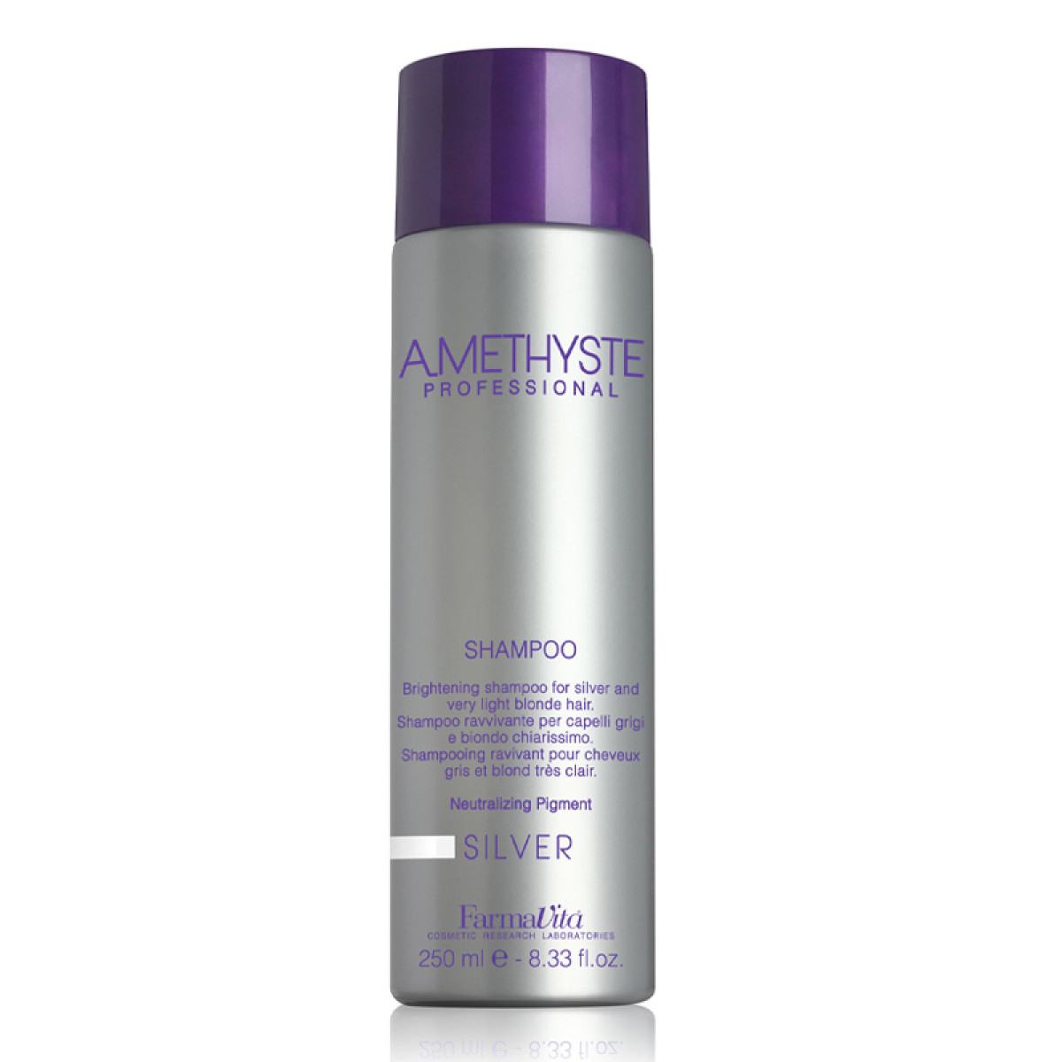 Матиращ шампоан с анти-жълт ефект Farmavita Amethyste Silver Shampoo 250ml Матиращ шампоан с анти-жълт ефект Farmavita Amethyste Silver Shampoo 250ml