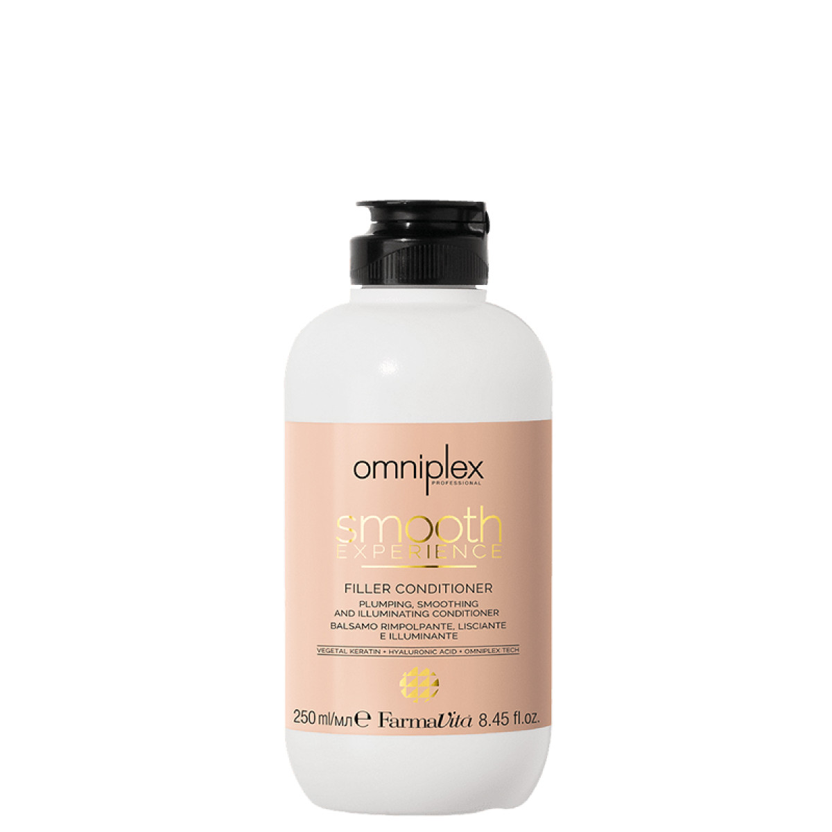 Излаждащ и възстановяващ балсам FarmaVita Omniplex Smooth Experience Filler Conditioner 250ml Излаждащ и възстановяващ балсам FarmaVita Omniplex Smooth Experience Filler Conditioner 250ml