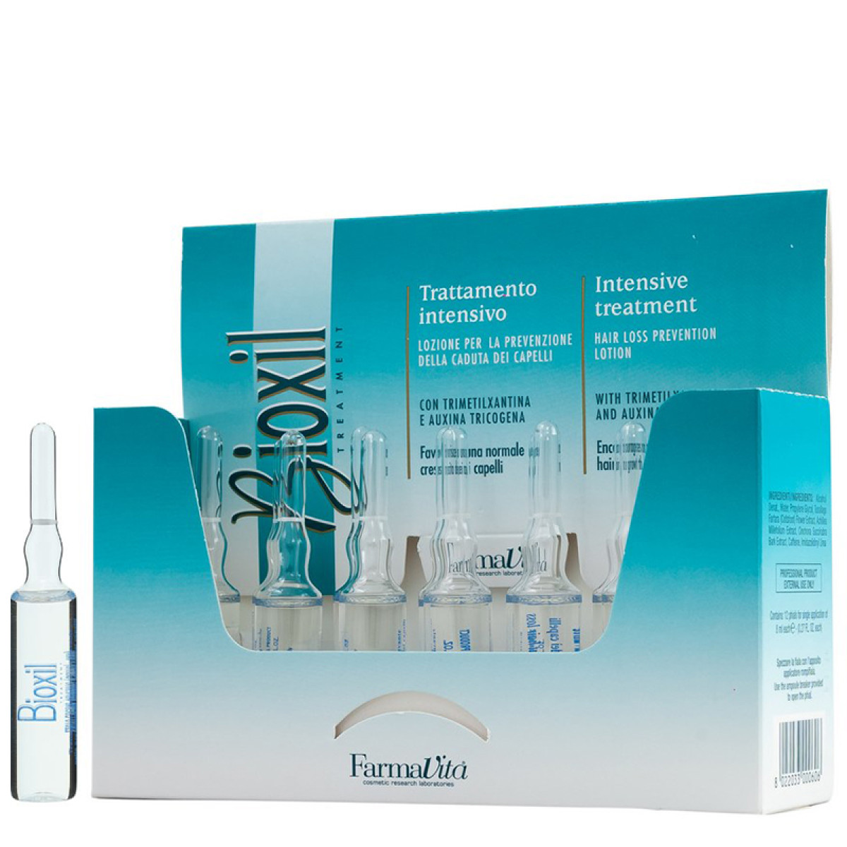 Ампула против косопад с кофеин Farmavita Bioxil 8ml - 1 бр. Ампула против косопад с кофеин Farmavita Bioxil 8ml - 1 бр.