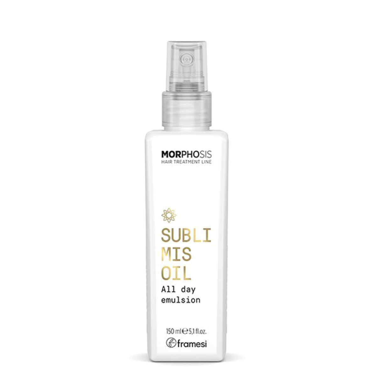 Подхранващ спрей с мигновено действие Framesi Morphosis Sublimis Oil All Day Moisture Emulsione 150ml