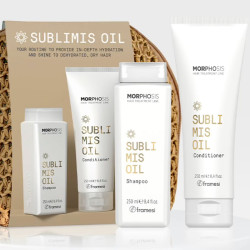 Подхранващ комплект шампоан и балсам с арганово масло Framesi Morphosis Sublimis Oil 2x250ml + подарък несесер
