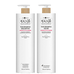 Подхранващ комплект за всеки тип коса Hair Company Inimitable Style Nutricare Nourishing 2x1000ml Подхранващ комплект за всеки тип коса Hair Company Inimitable Style Nutricare Nourishing 2x1000ml