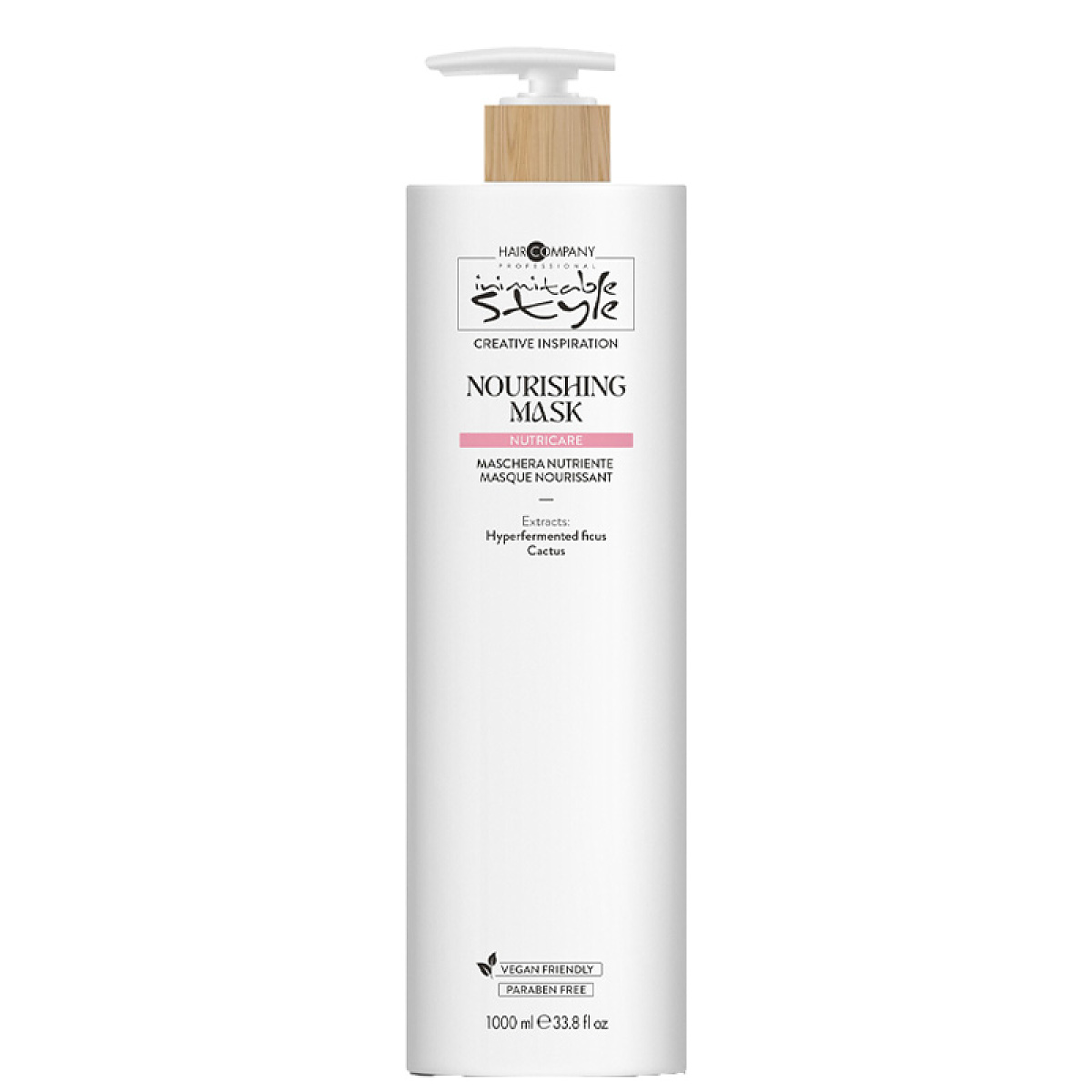 Подхранващ маска за всеки тип коса Hair Company Inimitable Style Nutricare Nourishing Mask 1000ml Подхранващ маска за всеки тип коса Hair Company Inimitable Style Nutricare Nourishing Mask 1000ml