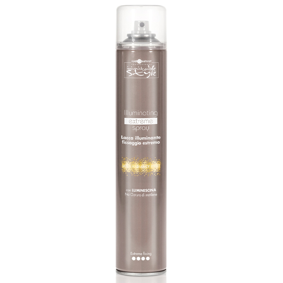 Лак с екстремна фиксация и блясък HAIR COMPANY Inimitable Style Illuminating Extreme Spray 500ml