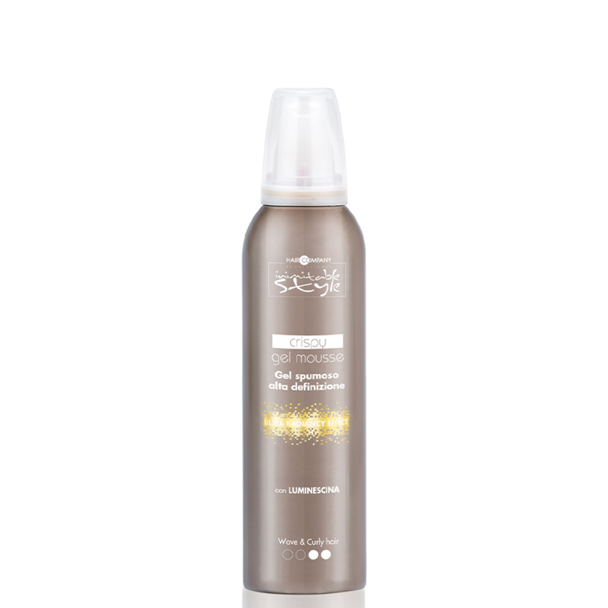Гел-пяна за къдрици HAIR COMPANY Inimitable Style Crispy Gel Mousse 250ml