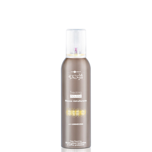 Подхранващ мус с масло от макадамия и арган HAIR COMPANY Inimitable Style Treating Mousse 200ml