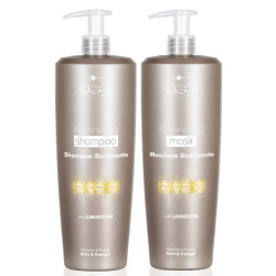 Подхранващ комплект за допълнителен блясък HAIR COMPANY Inimitable Care Illuminating 2x1000ml